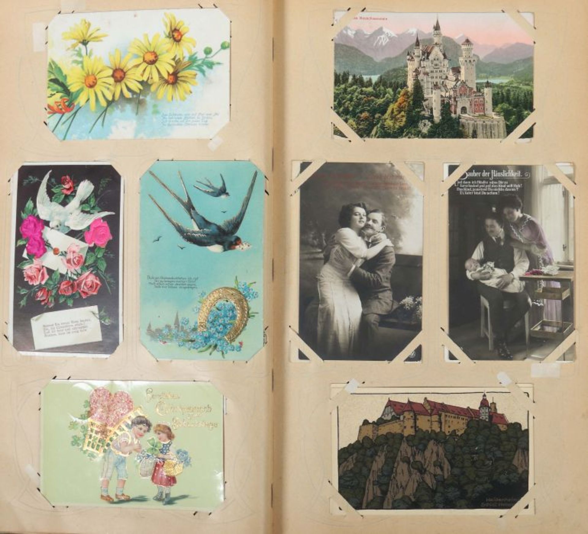 Postkartenalbum Deutschland, meist 1910-1920, ca. 480 Gruß- und Ansichtskarten, verschiedene - Bild 3 aus 8