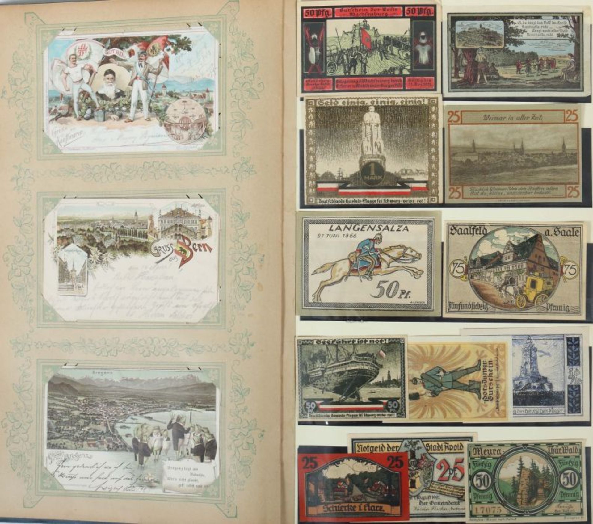 Postkartenalbum Deutschland, meist 1900-1920, ca. 310 Gruß- und Ansichtskarten, verschiedene - Bild 6 aus 10