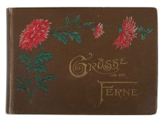 Postkartenalbum Deutschland/Frankreich/Italien/Schweiz, meist um 1900, ca. 380 Gruß- und