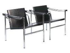 Le Corbusier Pierre Jeanneret und Charlotte Perriand. "2x LC 1 Sessel", Entwurf: Ende 1920er Jahre,