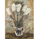 Koref-Musculus Stemmler, Gertrud Aschaffenburg 1889 - 1972 Aurau, deutsche Malerin. "Tulpen", weiße