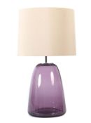 Mühe Design/Christine Kröncke Design Team Tischlampe "Kelly", der Fuß aus violettem Glas,