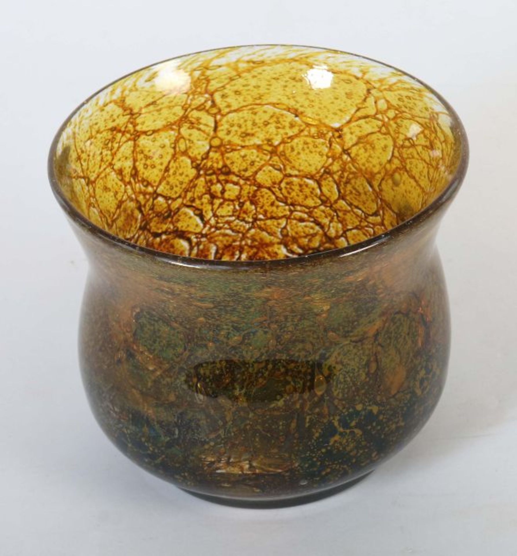 Seltene hohe Ikora Schale WMF, Geislingen, Karl Wiedmann (Dekortechnik), 1929, fabloses, - Bild 2 aus 3