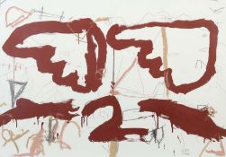 Olly & Susi britische Künstler des 20/21 Jh.. "Ohne Titel", abstrakte Komposition, unten rechts