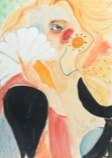 Molto, Vincente Geb. 1948 in Valencia, tätig in Spanien und Genf. "Frau mit Fächer", stilisiertes
