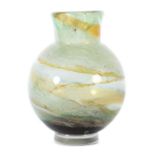 Außergewöhnliche Vase Wohl Geislingen, WMF, 1. Hälfte 20. Jh., farbloses, dickwandiges Glas, über