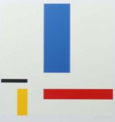 Niemeyer, Jo Geb. 1946, deutscher Maler, Grafiker und Designer. "Ohne Titel", geometrische Flächen