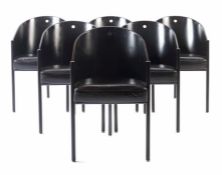 Starck, Philippe Paris 1949, in Frankreich tätiger Designer und Architekt. 6x Stuhl "Costes",