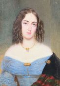 Daffinger, Moritz Michael Lichtental 1790 - 1849 Wien, Miniaturmaler. "Damenportrait", Brustbildnis