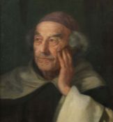 Carstens, Julius Victor Nusse 1849 - 1908 Pasing, deutscher Maler. "Portrait eines Geistlichen",