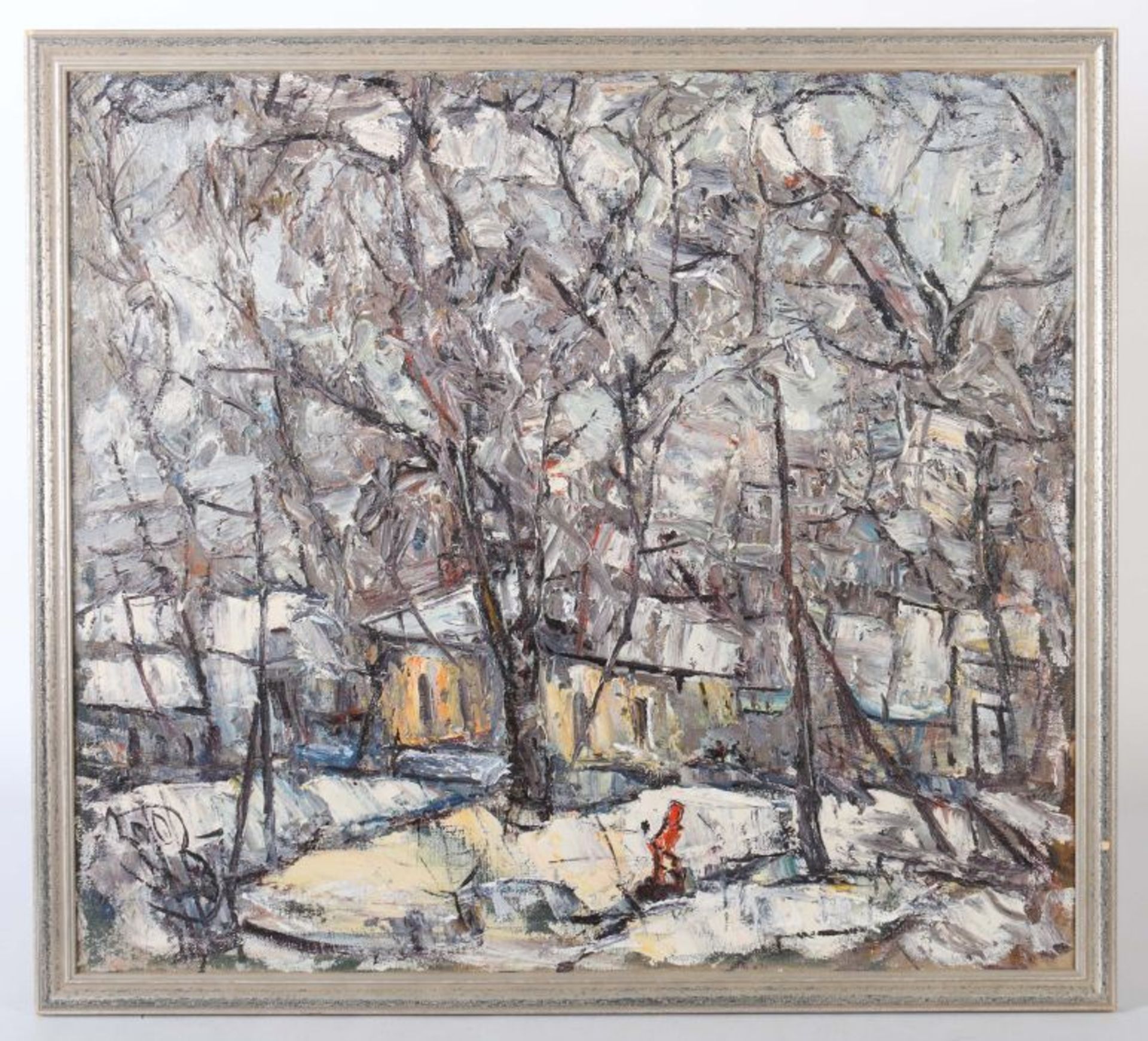 Sotow, Wjatscheslaw geb. 1946 in Saratow, russischer Maler der Schule Saratow. "März, die Stadt", - Bild 2 aus 5