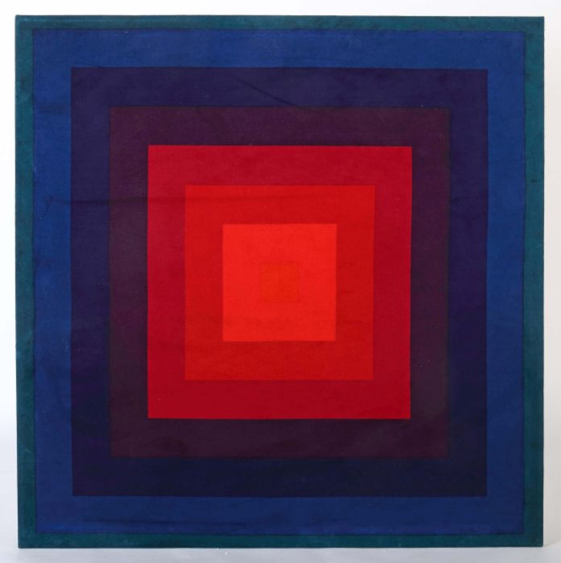 Panton, Verner Gamtofte 1926 - 1998 Kopenhagen. Stoffgrafik "Quadrat" in 8 Farben abgestuft, A: - Bild 2 aus 3