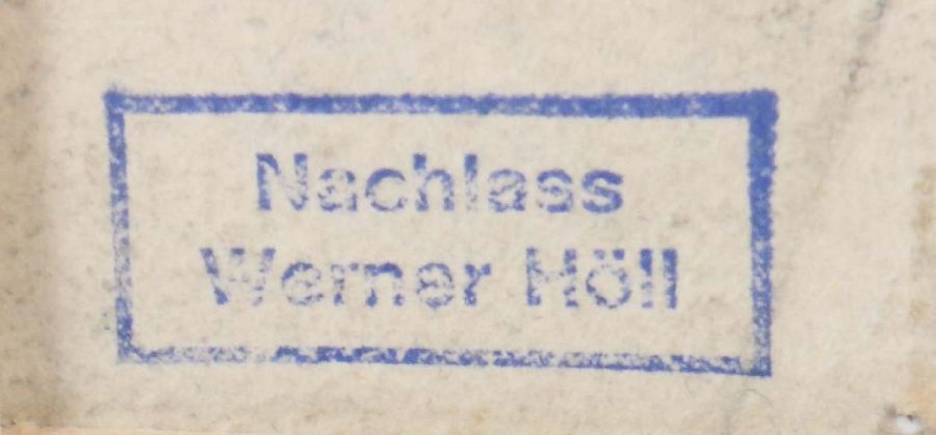 Höll, Werner Freiburg im Breisgau 1898 - 1984 Reutlingen, deutscher Maler. "Zwei Gesichter", - Bild 3 aus 3