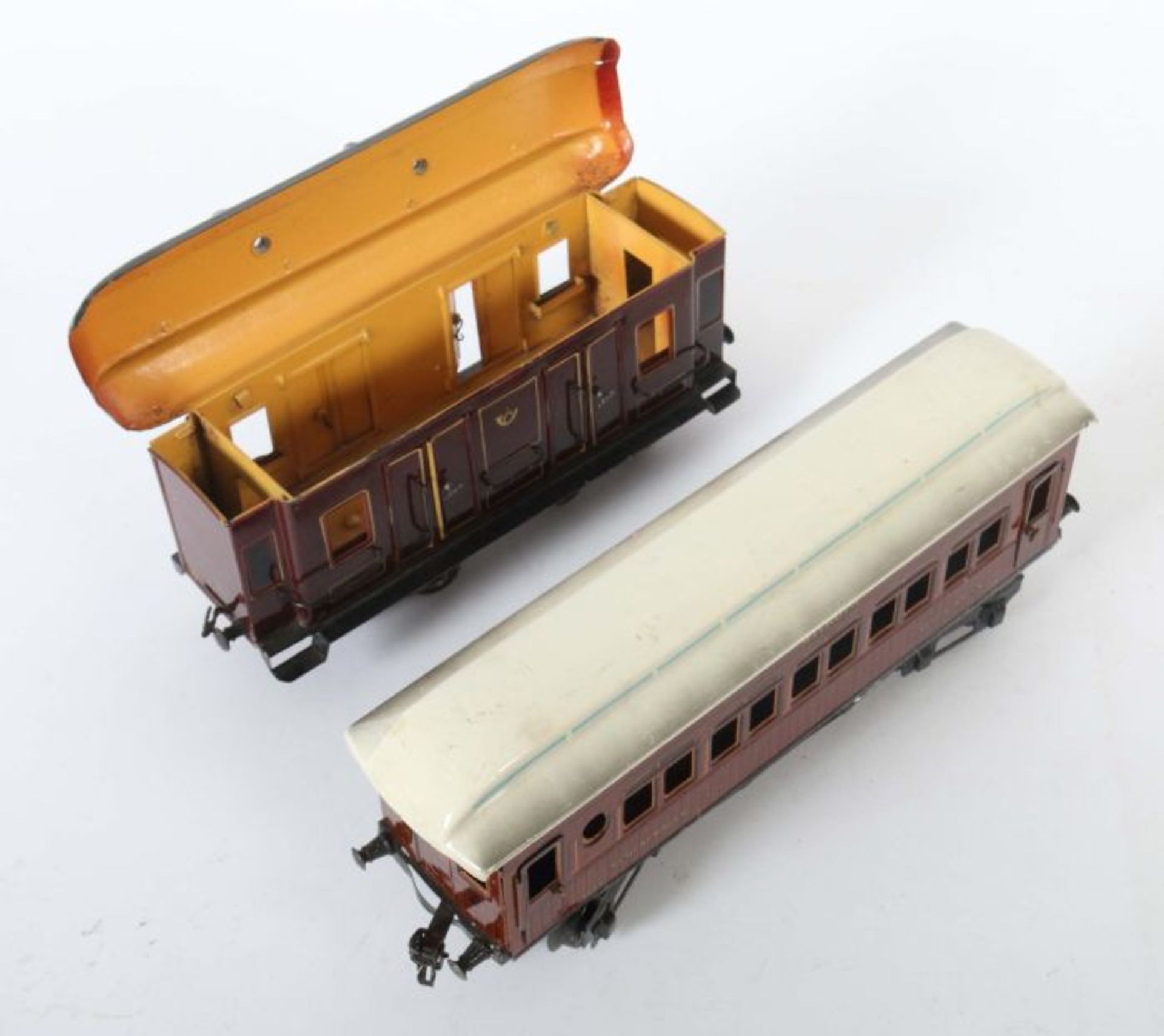 2 Wagen Märklin, Spur 1, 1 x Postwagen - Image 2 of 2