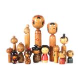 Konvolut Kokeshi Japan, 20. Jh.,