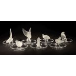 7 Fingerschalen Cristallerie Lalique,