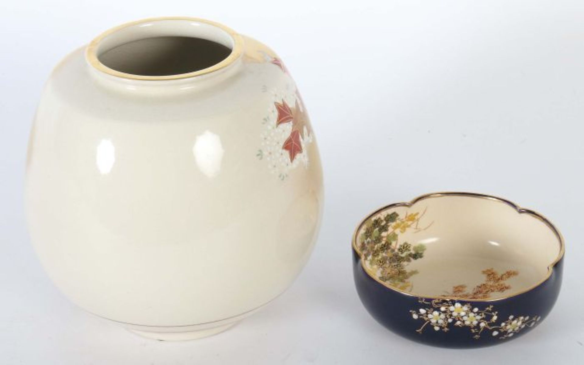 Vase und Schale Japan, 20. Jh., im - Image 3 of 5