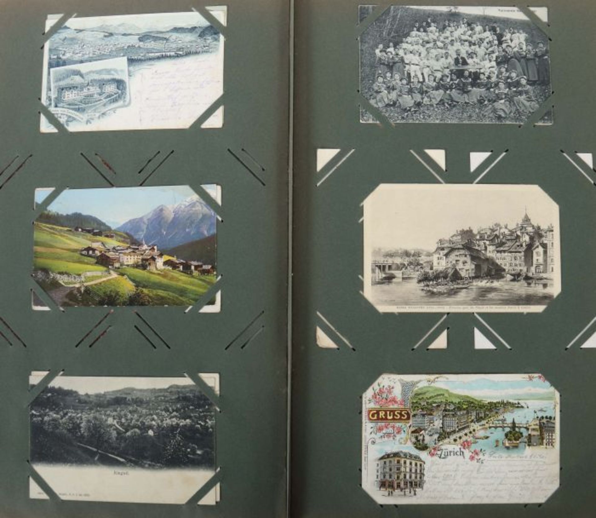 Postkartenalbum Schweiz, um 1900, mit - Bild 7 aus 7