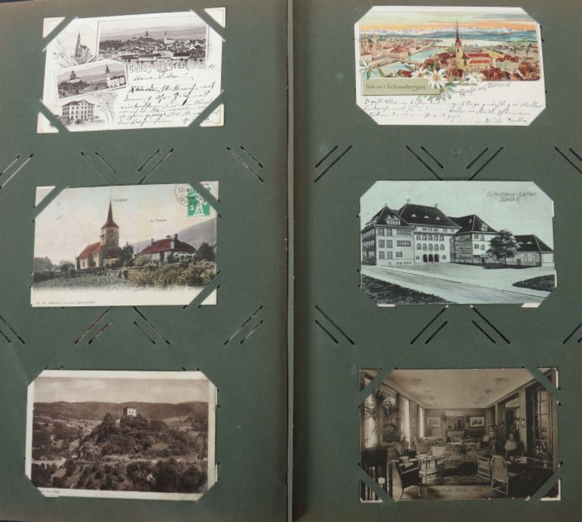 Postkartenalbum Schweiz, um 1900, mit - Bild 6 aus 7