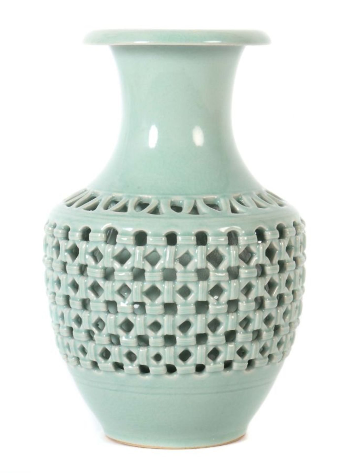 Doppelwandige Vase Korea, 20. Jh., - Bild 2 aus 4