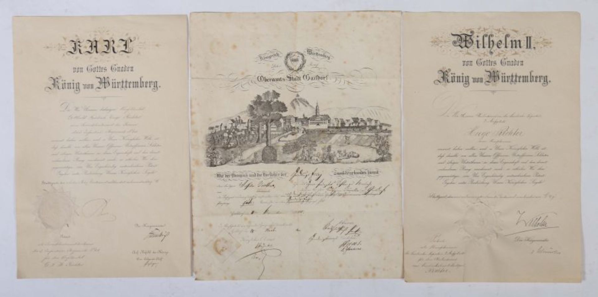 Kleine Sammlung Dokumente 5-tlg. best - Bild 3 aus 4