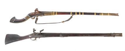 Zwei Steinschlossgewehre 19. Jh., 1