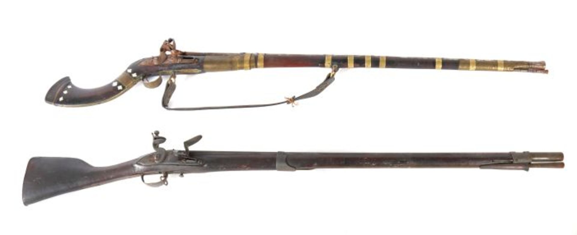 Zwei Steinschlossgewehre 19. Jh., 1 - Bild 2 aus 7