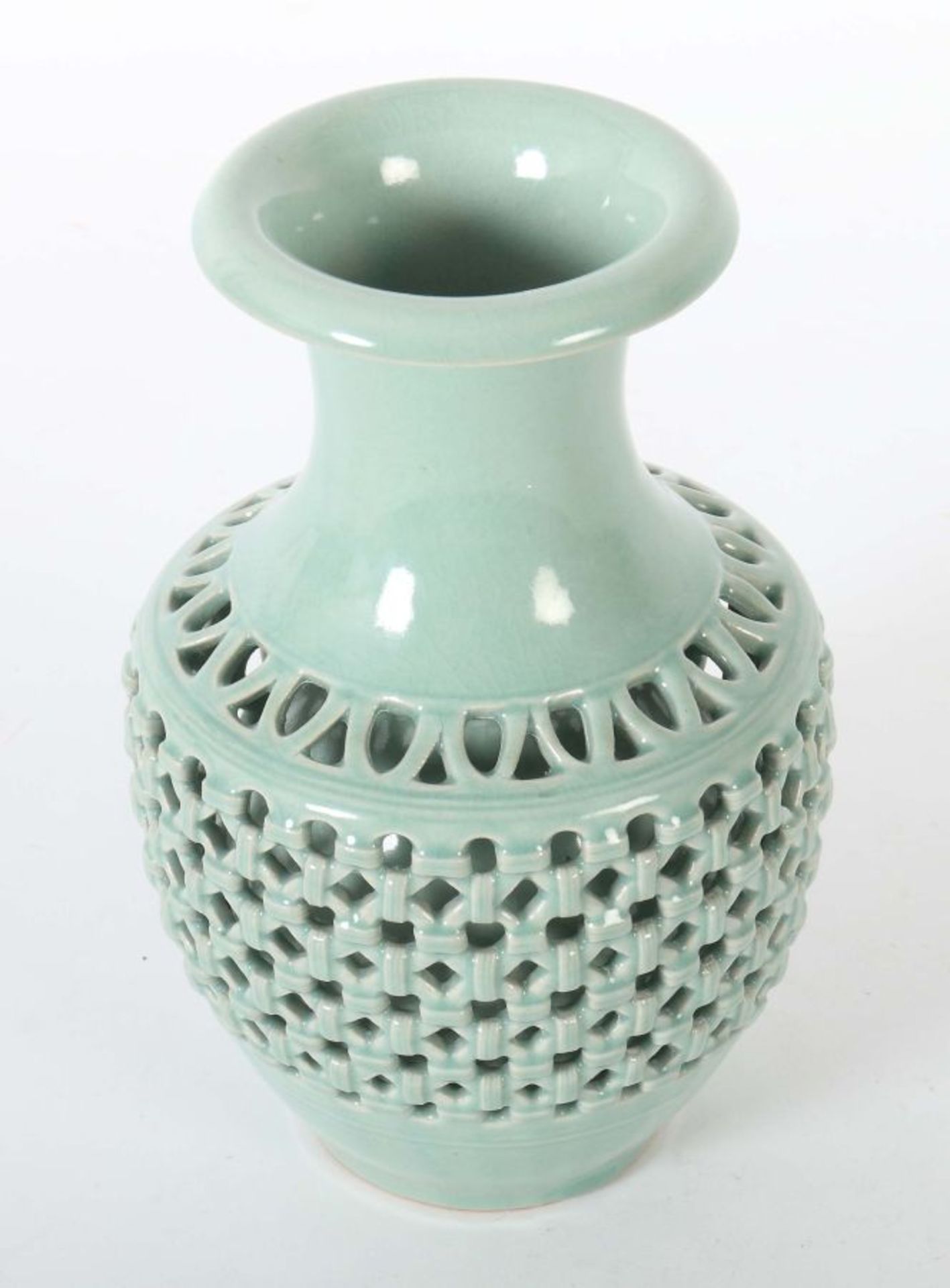 Doppelwandige Vase Korea, 20. Jh., - Bild 3 aus 4
