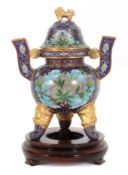 Cloisonné-Weihrauchgefäß China, 20.