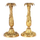 Paar bronze d'oré-Leuchter 19. Jh.,