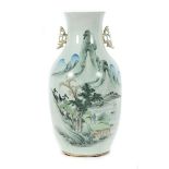 Handbemalte Vase China, Porzellan,