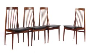 4 Dining Chairs 1970er Jahre, wohl