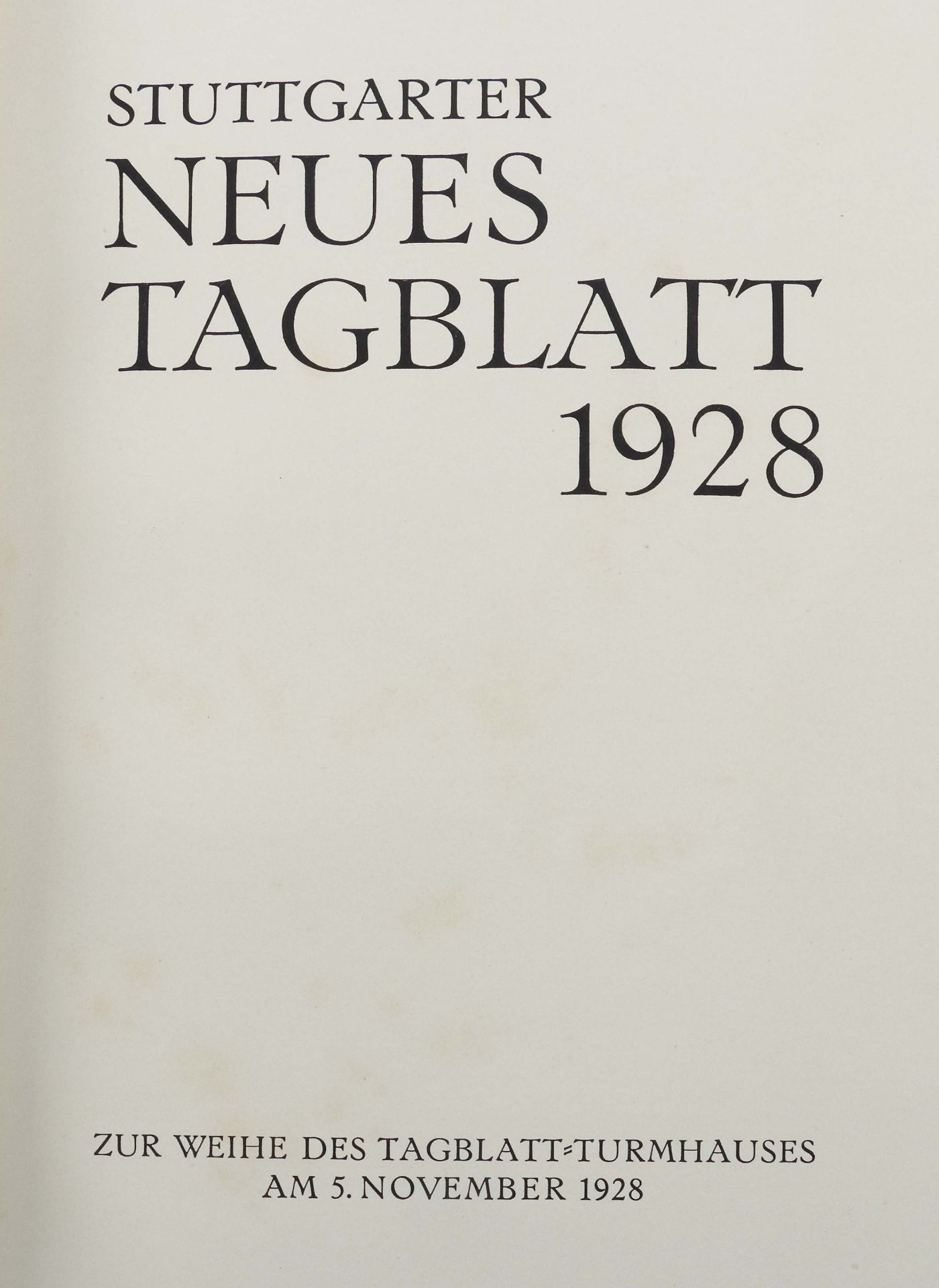 Stuttgarter neues Tagblatt 1928 Zur - Image 2 of 3