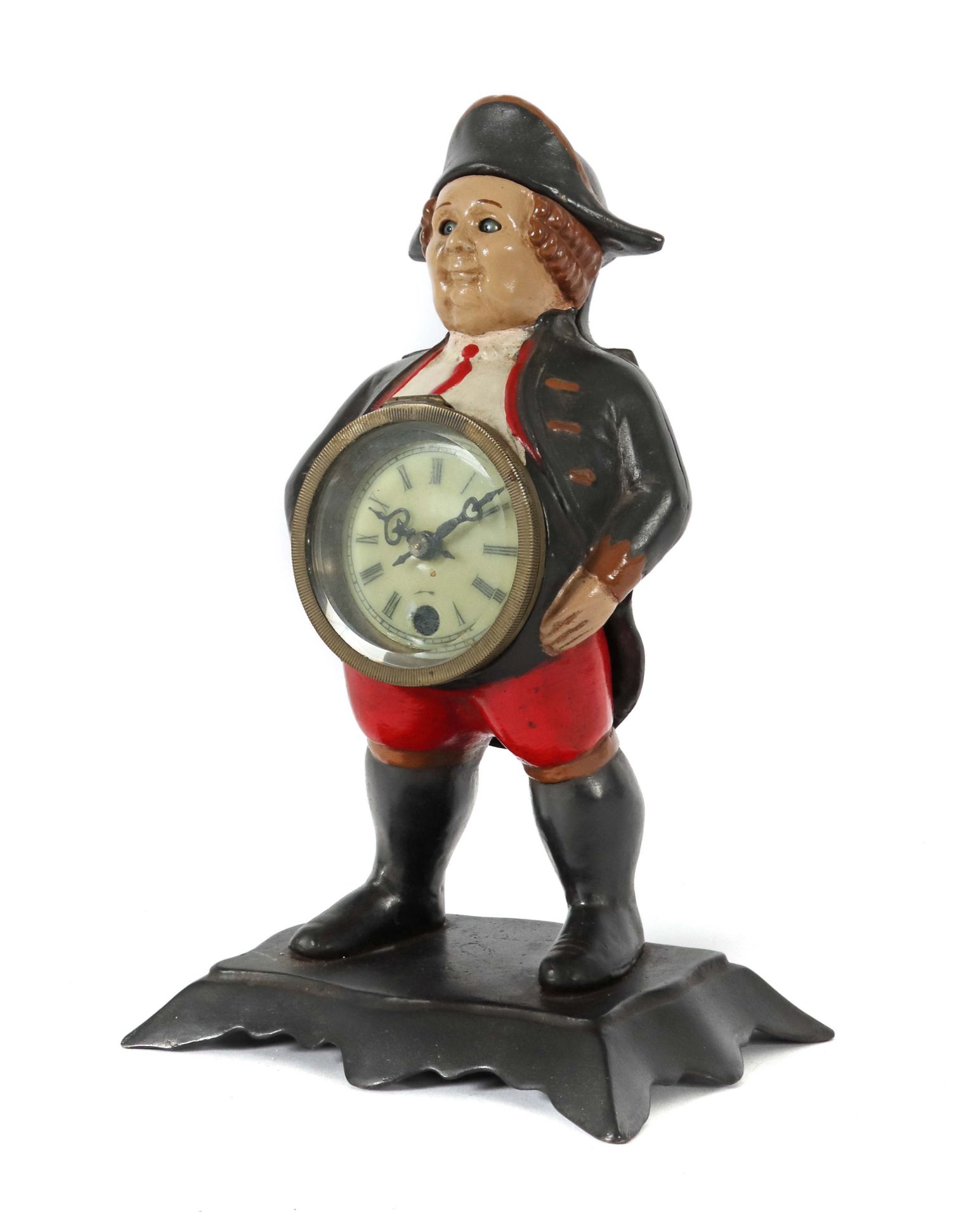 Augenwender-Figurenuhr wohl Mitte 20.