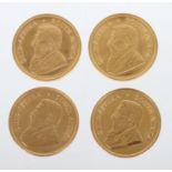 4 Krügerrand-Goldmünzen (1 oz)