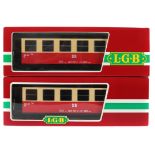 2 Personenwagen LGB Lehmann, Spur G