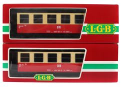 2 Personenwagen LGB Lehmann, Spur G