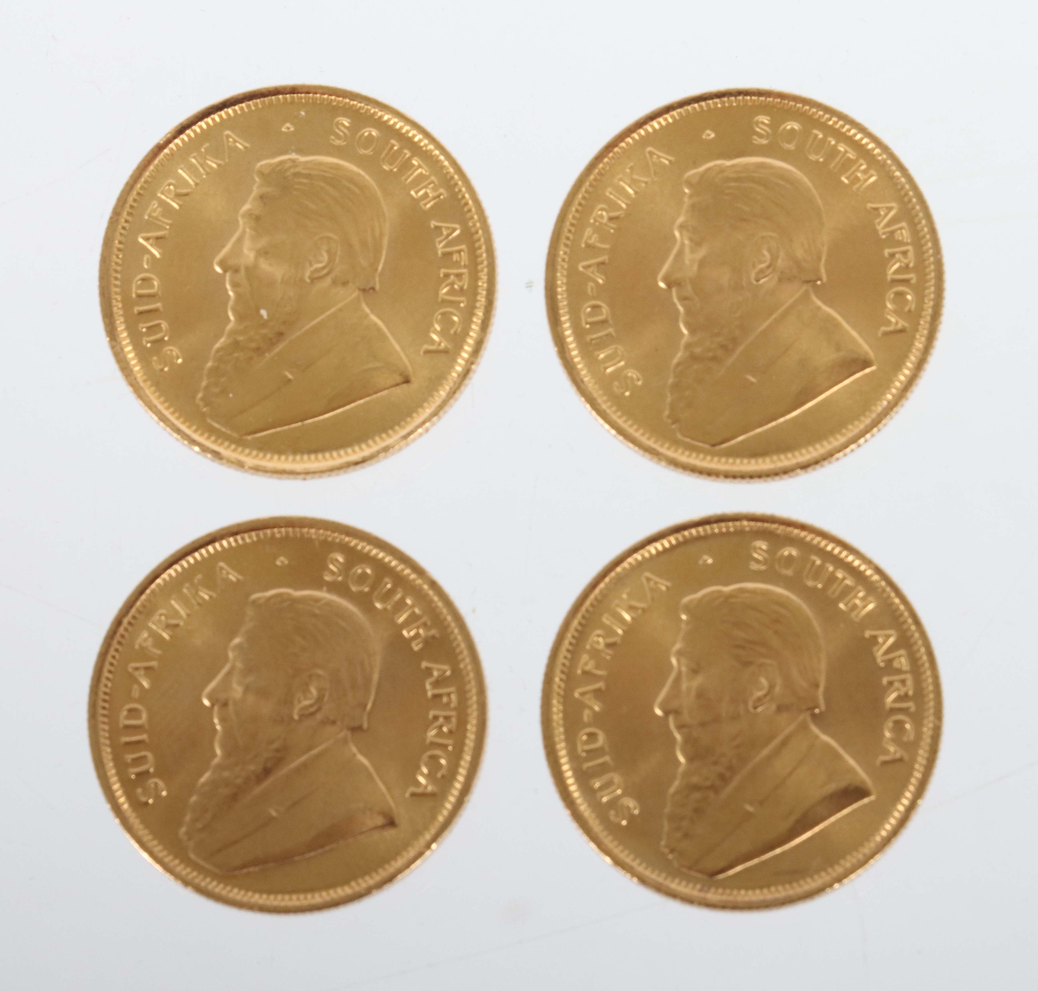 4 Krügerrand-Goldmünzen (1/4 oz)