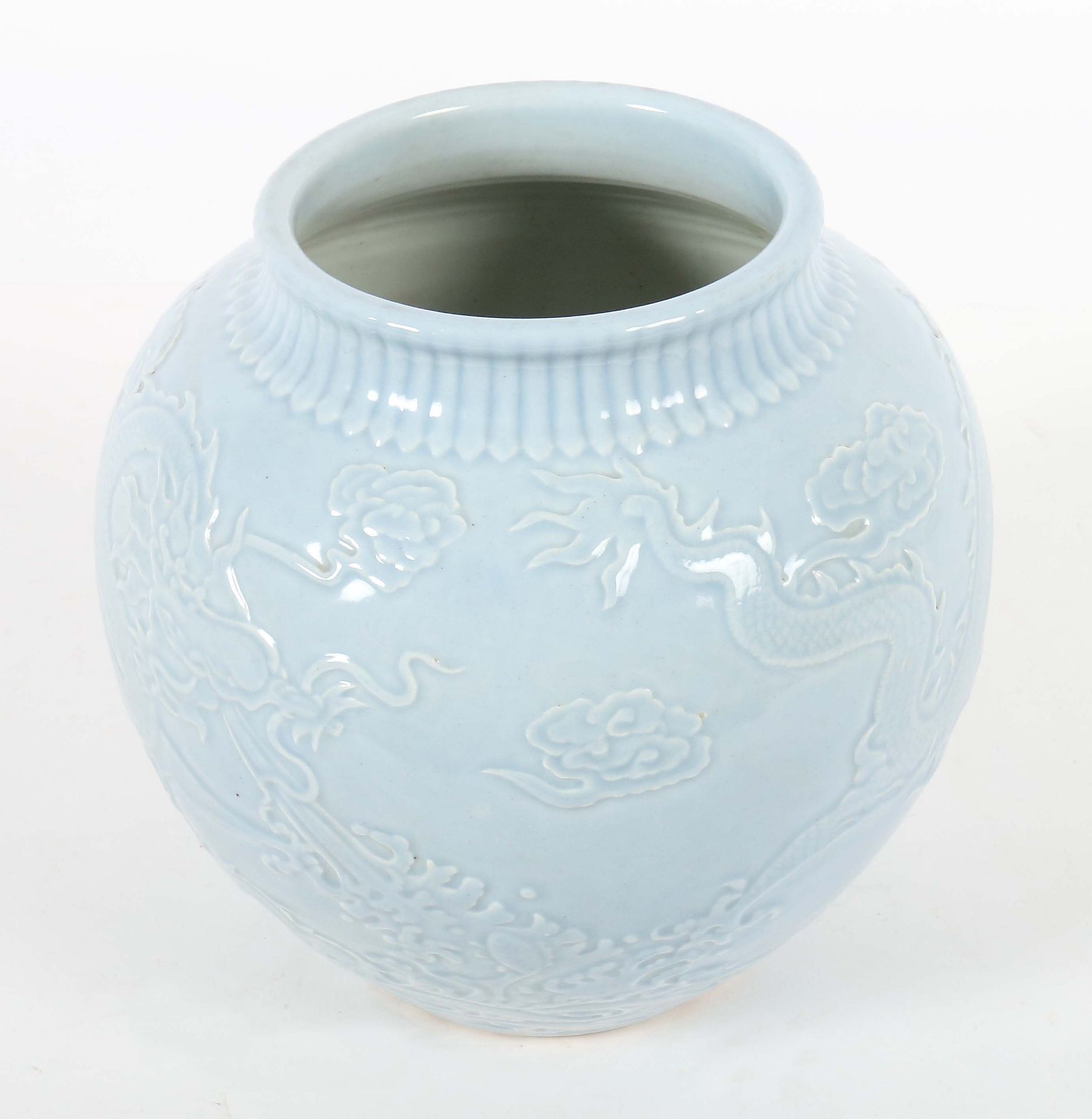 Drachenvase China, 1. Hälfte 20. Jh., - Bild 2 aus 3