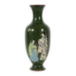 Cloisonné-Vase China, nztl., schlank