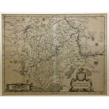 A COPPER PLATE ENGRAVING MAP OF TREVIRENSIS 18th century Moselle from Trier to Koblenz.