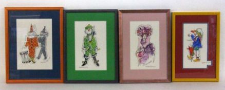 JORAY-MUCHENBERGER, ROSE-MARIE Basel 1929 4 watercolours. Each hand signed. Approximately