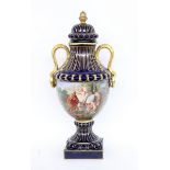 A MAGNIFICENT SEVRES STYLE LIDDED VASE Paris, 20th century Large porcelain vase with
