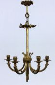 A HANGING LAMP France circa 1900 5-armed, gilt bronze frame. Electrified. 63 cm high,