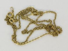 HALSKETTE750/000 Gelbgold. L.60cm, ca. 3,5gA NECKLACE 750/000 yellow gold. 60 cm long, approx