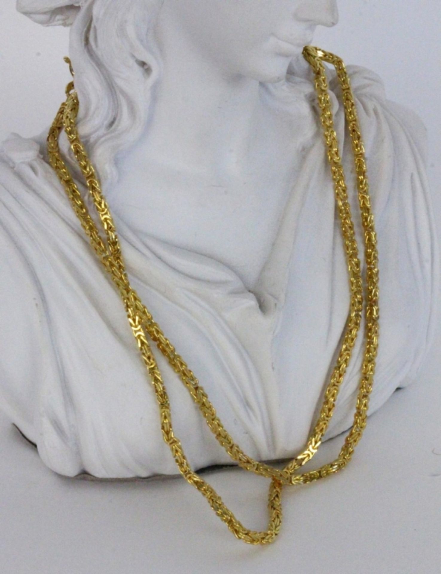 KÖNIGSKETTESilber vergoldet. L.69cm, ca. 64,8gA BYZANTINE CHAIN Silver, gold-plated. 69 cm l