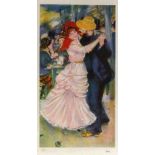 PIERRE AUGUSTE RENOIR Dance in Bougival. Coloured lithograph, numbered: 171/350. With