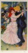 PIERRE AUGUSTE RENOIR Dance in Bougival. Coloured lithograph, numbered: 171/350. With