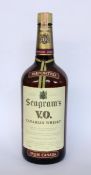 A CANADIAN WHISKY Seagram's V.O. 1975 6 years aged in oak barrel. 1 bottle 1.14 L.