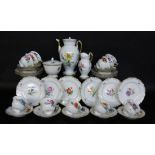 A COFFEE SERVICE Meissen 1924 - 34 (Pfeiffer period) 39-piece service with gilt rim and